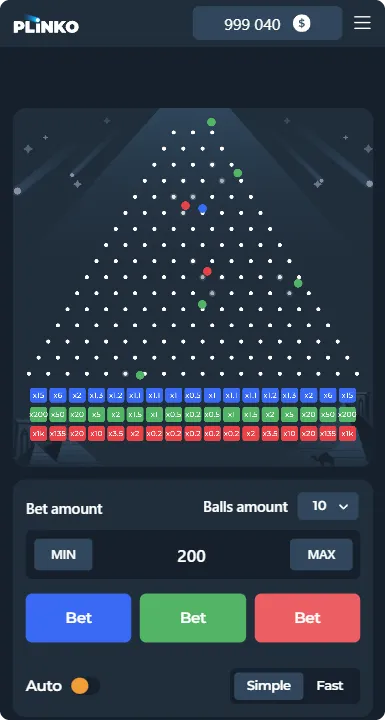 Plinko 1000 demo version for free practice