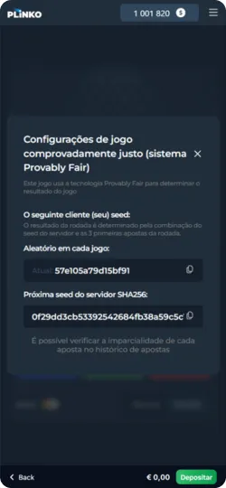 Versão demo de Plinko 1000 para prática gratuita