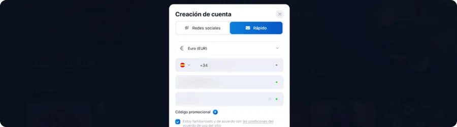 Registro en Plinko1000